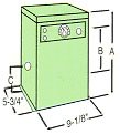 Raypak SpaPak electric heater 11kw Dimensions sizing chart Raypak SpaPak Electric Heater Specifications
